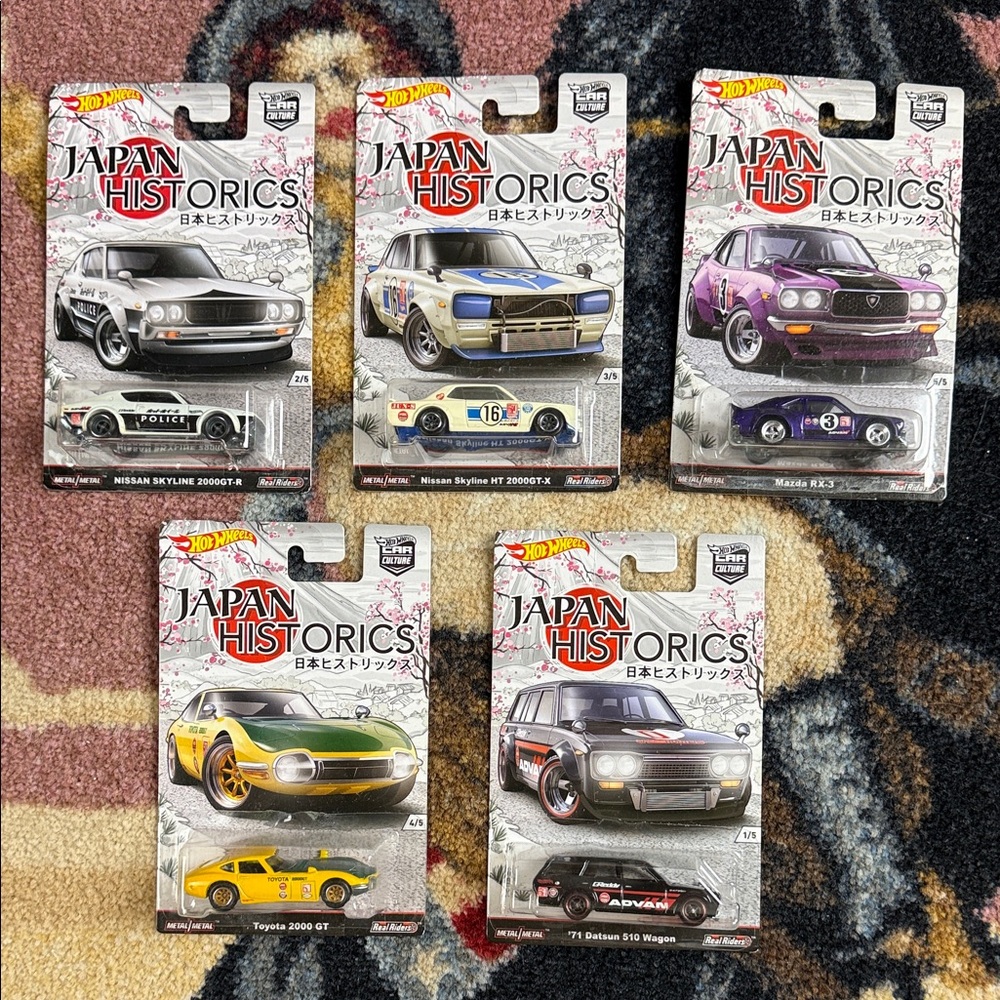 HOTWHEELS 2016 JAPAN HISTORICS SET
